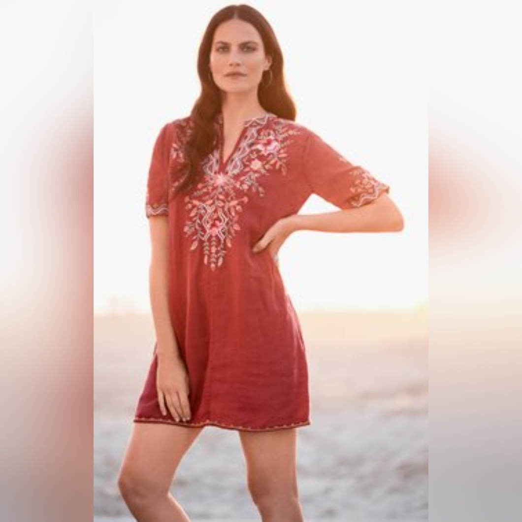 Johnny Was Alise V Neck Dress